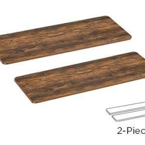 BRATECK επιφάνεια γραφείου TP12060R-2P, 120x60x1.8cm, καφέ ξύλινη 3 καφέ ξύλινη