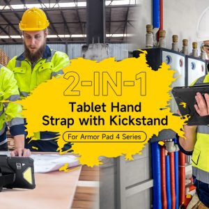 ULEFONE βάση UAS02 για tablet Armor Pad 4 series, με ιμάντα, μαύρη 2 με ιμάντα