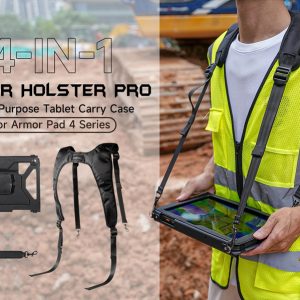 ULEFONE θήκη προστασίας & μεταφοράς UAS07 για tablet Armor Pad 4 series, μαύρη 2 μαύρη