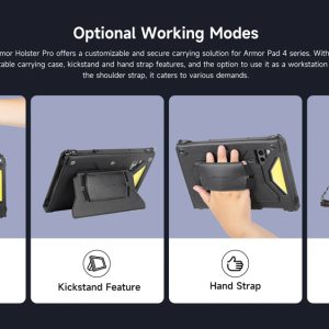 ULEFONE θήκη προστασίας & μεταφοράς UAS07 για tablet Armor Pad 4 series, μαύρη 4 UAS07 4