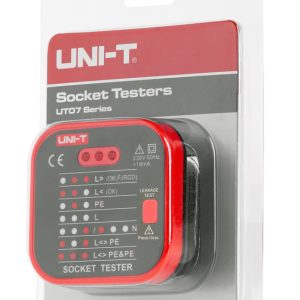 UNI-T tester πρίζας UT07B-EU, 230V, 50Hz 4 UT07B EU 3