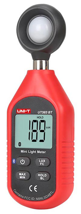 UNI-T φωτόμετρο UT383BT με εύρος μέτρησης έως 199900 Lux UNI-T φωτόμετρο UT383BT με εύρος μέτρησης έως 199900 Lux