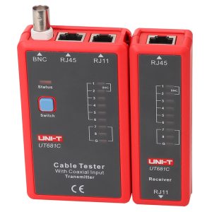 UNI-T tester καλωδίων δικτύου UT681C, RJ45/RJ11/BNC 2 RJ45/RJ11/BNC