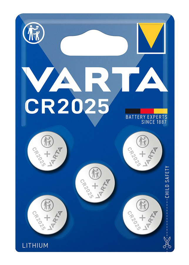 VARTA μπαταρία λιθίου CR2025 VARTA μπαταρία λιθίου CR2025