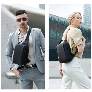 ARCTIC HUNTER τσάντα Crossbody XB00541, με θήκη tablet, 4L, μαύρη 3 4L