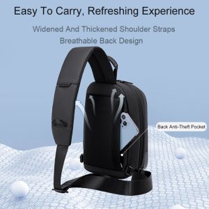 ARCTIC HUNTER τσάντα Crossbody XB00551 με θήκη tablet, 3.5L, μαύρη 4 XB00551 BK 2