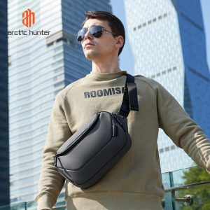 ARCTIC HUNTER τσάντα Crossbody Y00561 με θήκη tablet, 4L, γκρι 2 4L