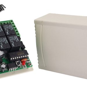 Ασύρματος δέκτης τηλεχειρισμού 4 καναλιών YET404PC, 433MHz