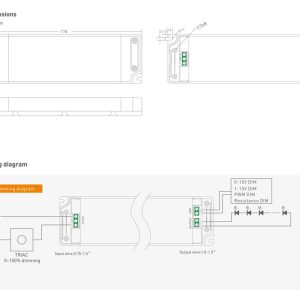 YSD τροφοδοτικό DC 60WUGP-12, 12VDC, 60W, 5A, IP20, dimmable 2 12VDC