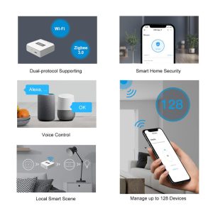 SONOFF smart hub ZBBRIDGE-P, ZigBee 3.0, Wi-Fi, λευκό 3 Wi-Fi