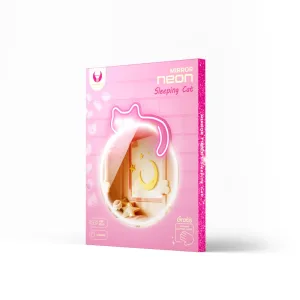 Διακοσμητικό Φωτιστικό Καθρέφτης Γάτα Neon Λευκό Ροζ 320x18x400 7 405615 oryg