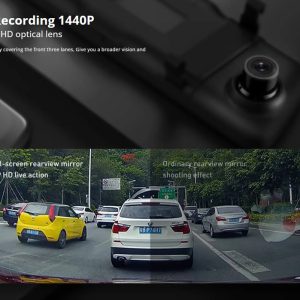 DDPAI καθρέφτης με σετ smart καμερών αυτοκινήτου E3, 9.35" οθόνη, 1440p/1080p 3 1440p/1080p