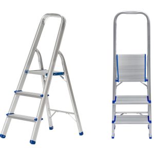 HOME USE σκάλα αλουμινίου HUH-0201 με 2+1 σκαλοπάτια, EN 131, 117.5cm 4 HUH 0201 3