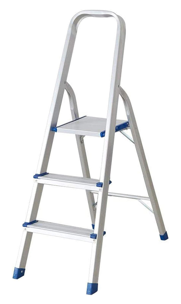 HOME USE σκάλα αλουμινίου HUH-0201 με 2+1 σκαλοπάτια HOME USE σκάλα αλουμινίου HUH-0201 με 2+1 σκαλοπάτια