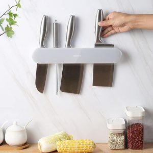 ECOCO κρεμάστρα κουζίνας E2027 με 7 γάντζους, 3.8x6x30cm, γκρι 3 γκρι