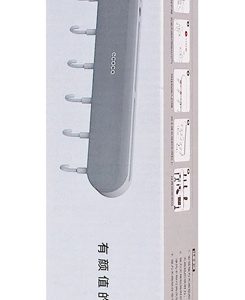 ECOCO κρεμάστρα κουζίνας E2027 με 7 γάντζους, 3.8x6x30cm, γκρι 4 E2027 3