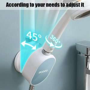 ECOCO βάση για τηλέφωνο μπάνιου E2127, 7.2x6.5x10cm, γκρι 3 γκρι