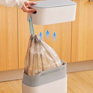 ECOCO κάδος απορριμμάτων E2244 με σακούλες, 12lt, λευκός 4 E2244 3