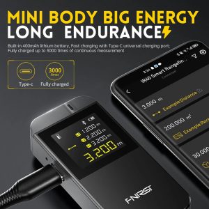 FNIRSI laser μετρητής απόστασης IR40, επαναφορτιζόμενος, 40m 3 40m