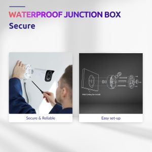 STRONG βάση κάμερας ασφαλείας JB01, μεταλλική, IP66, λευκή 2 μεταλλική