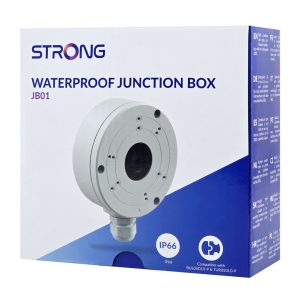 STRONG βάση κάμερας ασφαλείας JB01, μεταλλική, IP66, λευκή 4 λευκή