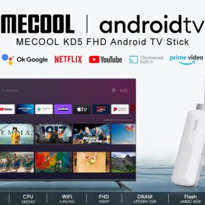 MECOOL TV Stick KD5, Google & Netflix certificate, FHD, WiFi, Android 11 2 Google & Netflix certificate