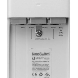 UBIQUITI PoE NanoSwitch N-SW, 4-Port 10/100/1000Mbps, outdoor 3 outdoor