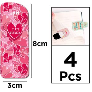 MP μαγνητικοί σελιδοδείκτες PN242-06, 8x3cm, 4τμχ 2 8x3cm