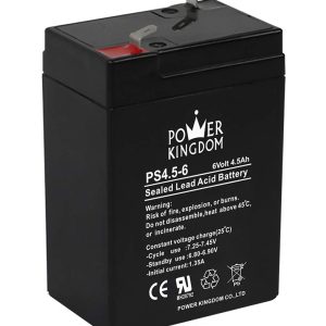 POWER KINGDOM μπαταρία μολύβδου PS4.5-6, 6V 4.5Ah 1 POWER KINGDOM μπαταρία μολύβδου PS4.5-6