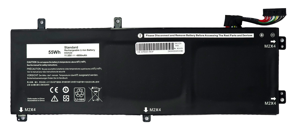 POWERTECH συμβατή μπαταρία H5H20 για DELL Precision 5510/5520/5530 POWERTECH συμβατή μπαταρία H5H20 για DELL Precision 5510/5520/5530