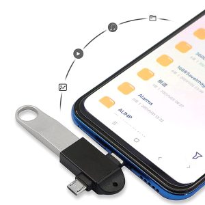 POWERTECH αντάπτορας USB σε USB-C & micro USB CAB-UC090, 5Gbps, μαύρος 2 5Gbps