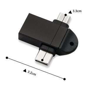 POWERTECH αντάπτορας USB σε USB-C & micro USB CAB-UC090, 5Gbps, μαύρος 4 CAB UC090 3