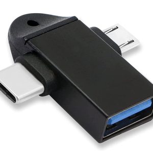 POWERTECH αντάπτορας USB σε USB-C & micro USB CAB-UC090