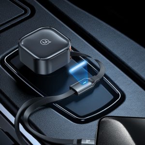 USAMS φορτιστής αυτοκινήτου US-CC219 καλώδιο USB-C/Lightning 30W, μαύρος 4 CC219CC01 3