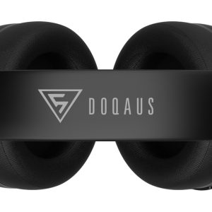 DOQAUS headphones DESIGN 3, ασύρματα & ενσύρματα, Φ40mm, 600mAh, μαύρα 2 ασύρματα & ενσύρματα