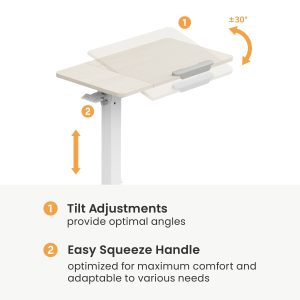 BRATECK γραφείο FMT02-03 με ρυθμιζόμενο ύψος & κλίση, 710x400x710~1060mm, λευκό 4 FMT02 03 3