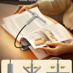 GLOCUSENT LED φακός διαβάσματος GLCSNTA2301, επαναφορτιζόμενος, έως 50lm, γκρι 2 επαναφορτιζόμενος