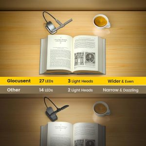 GLOCUSENT LED φακός διαβάσματος GLCSNTA2301, επαναφορτιζόμενος, έως 50lm, γκρι 3 έως 50lm