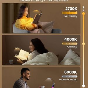 GLOCUSENT LED φακός διαβάσματος GLCSNTA2301, επαναφορτιζόμενος, έως 50lm, γκρι 4 γκρι