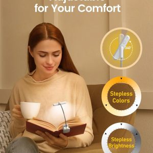 GLOCUSENT LED φακός διαβάσματος GLCSNTA2404, επαναφορτιζόμενος, έως 60lm, λευκός 2 επαναφορτιζόμενος