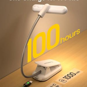 GLOCUSENT LED φακός διαβάσματος GLCSNTA2404, επαναφορτιζόμενος, έως 60lm, λευκός 4 λευκός