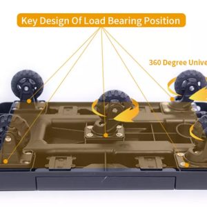 HOME USE καρότσι μεταφοράς φορτίων HUH-0247, πτυσσόμενο, έως 120kg, μαύρο 4 μαύρο