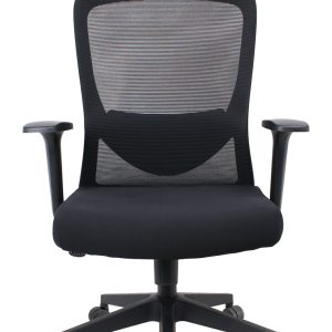 POWERTECH καρέκλα γραφείου PT-1390 με μπράτσα και ανάκλιση, ρυθμιζόμενο ύψος, μαύρη 3 μαύρη