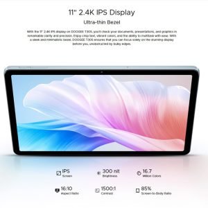 DOOGEE tablet T30S, 11", 6/256GB, 4G, Android 13, 8580mAh, μαύρο 4 4G