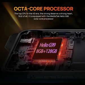 UNIWA smartphone W999, 6.3", 8/128GB , ηχείο 2W, Atex Zone 2, IP68, μαύρο 3 8/128GB