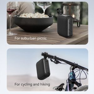 USAMS φορητό ηχείο YX015, 5W, Bluetooth, 1200mAh, μαύρο 4 1200mAh