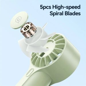 USAMS φορητός ανεμιστήρας ZB288 με 3 ταχύτητες, 1200mAh, μαύρος 4 ZB288FS01 3