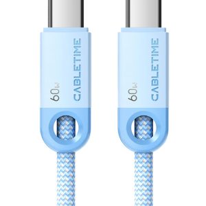 CABLETIME καλώδιο USB-C CT-CM60-PBW