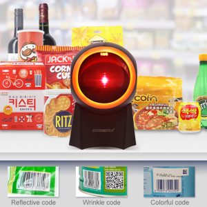 GTCODESTAR επιτραπέζιο barcode scanner GT-8800F, 1D & 2D, ενσύρματο, μαύρο 4 μαύρο