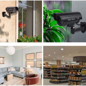 LTC ψεύτικη κάμερα CCTV LXKAM08 με LED, μαύρη 2 μαύρη